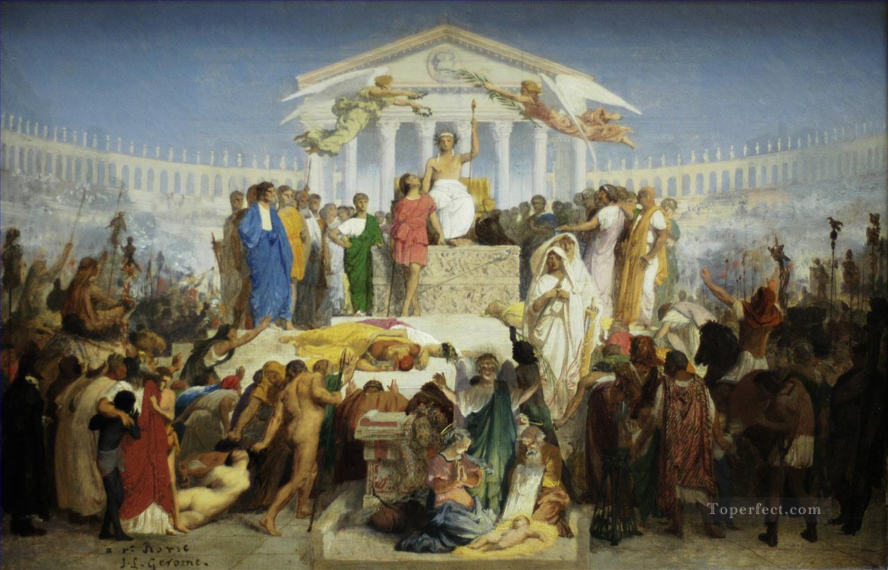 L’âge d’Auguste la naissance du Christ Arabe grec Jean Léon Gérôme Peintures à l'huile